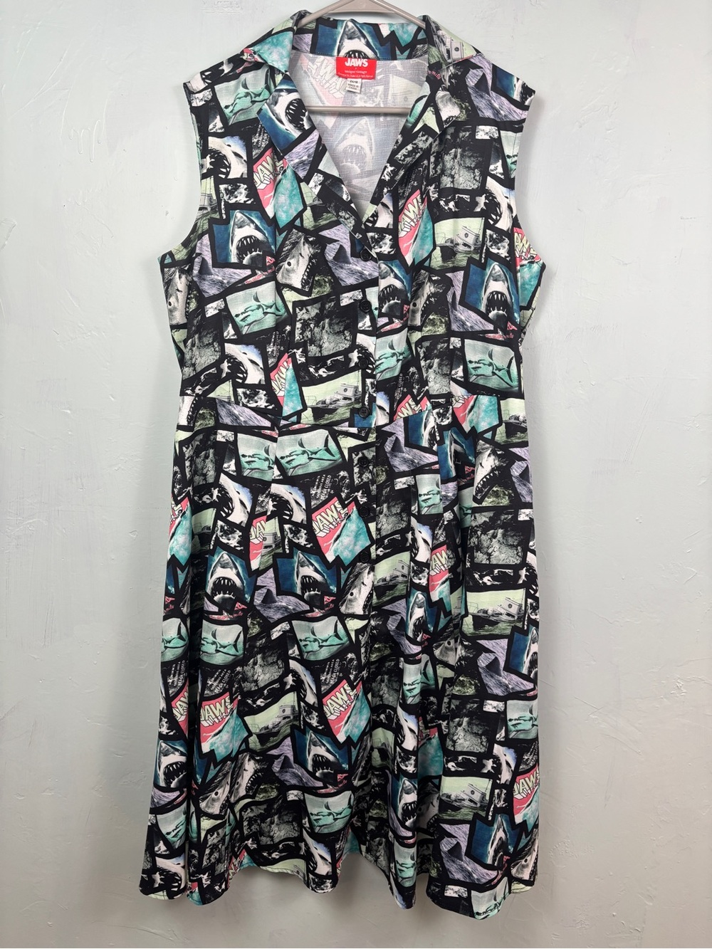 🦈 Unique Vintage x Jaws Gigi Shirtdress - Size 2X / 18